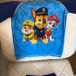 Paw patrol rash guard (Size: 4T) & Paw patrol swim trunks (Size:3T)